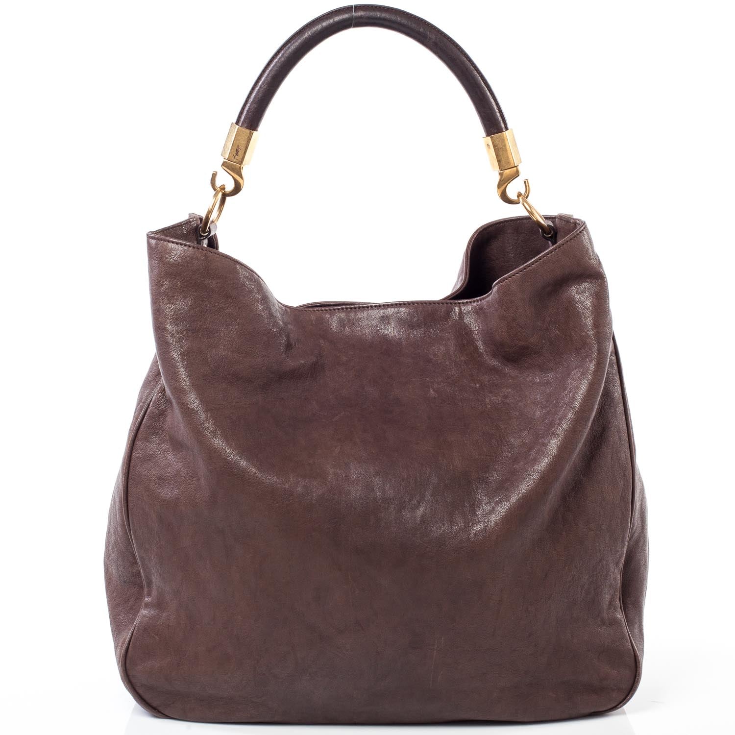 Saint Laurent Leather Large Roady Brown 4 of 8