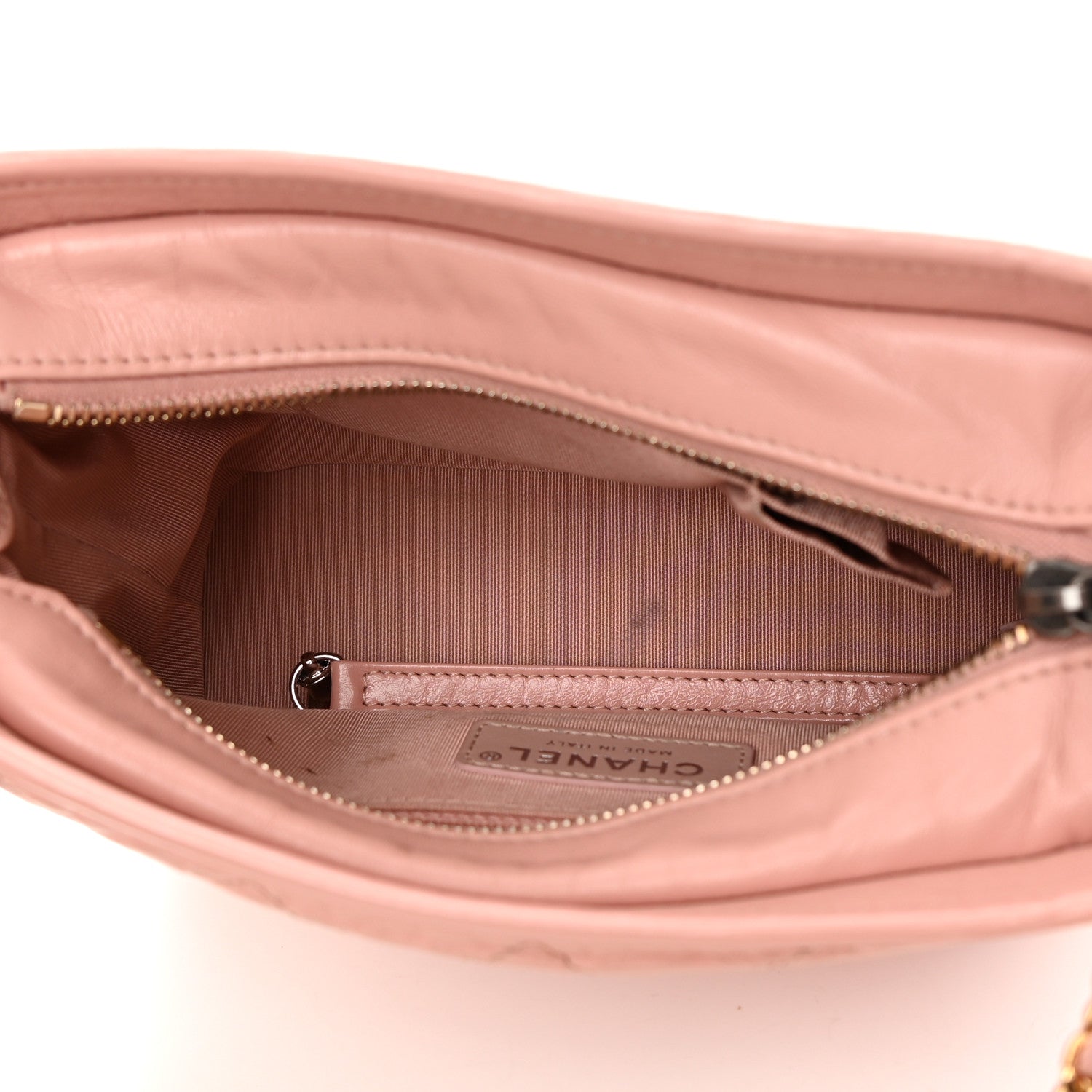 Chanel Aged Calfskin Quilted Small Gabrielle Hobo Pink 5 of 16