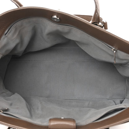 Chanel Deerskin Cerf Executive Shopper Tote Brown 7 of 22