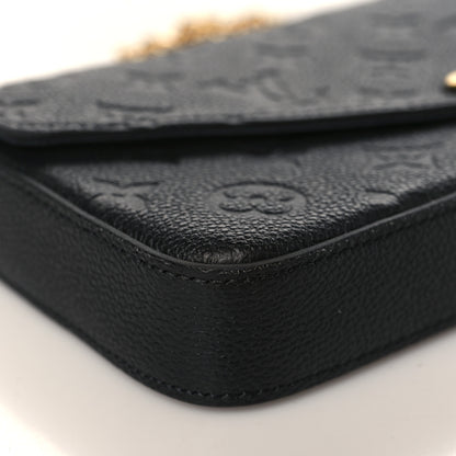 Louis Vuitton Empreinte Pochette Felicie Chain Wallet Black 8 of 11