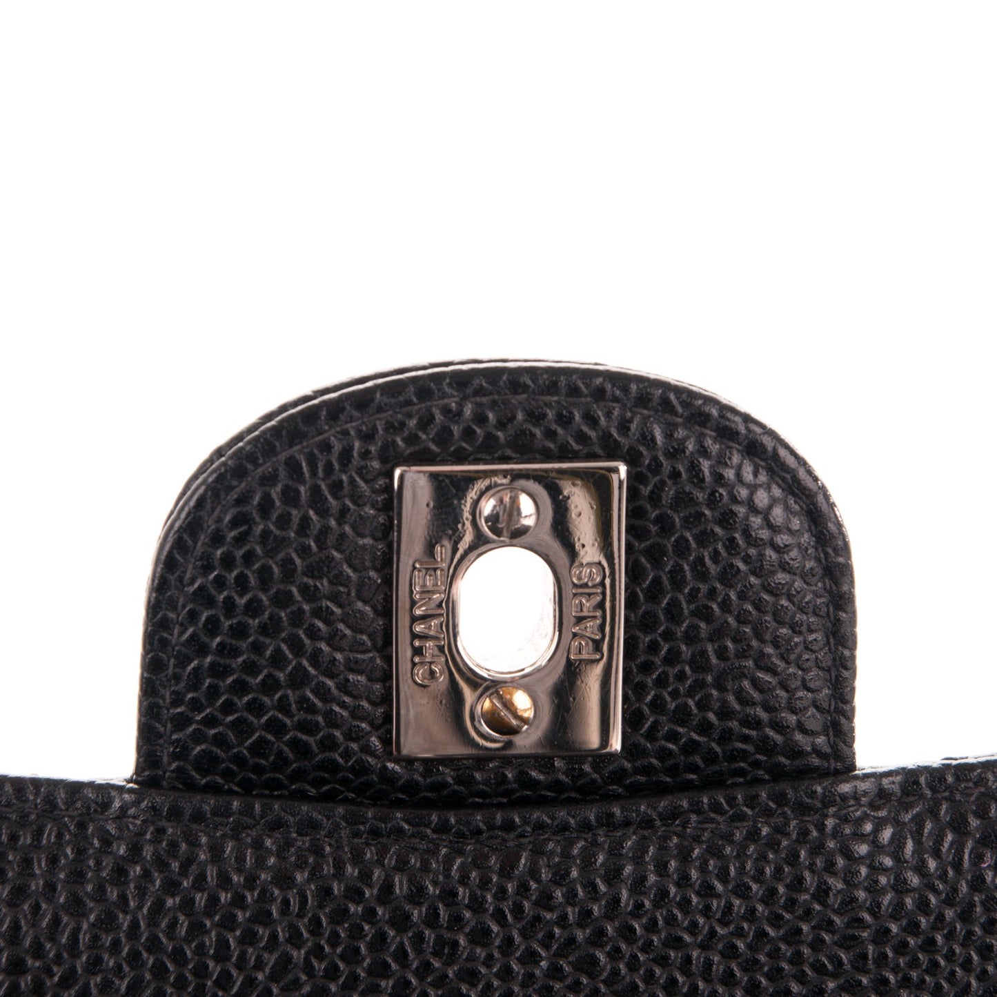 Caviar Quilted Small Double Flap Black