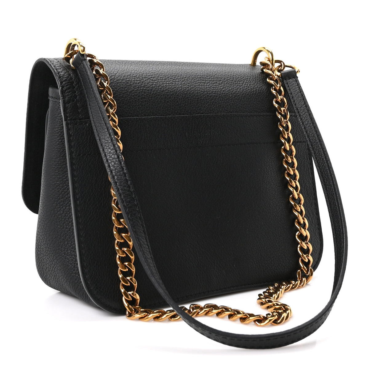 Louis Vuitton Grained Calfskin Lockme Chain Bag PM Black 3 of 9