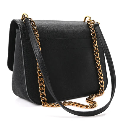 Louis Vuitton Grained Calfskin Lockme Chain Bag PM Black 3 of 9