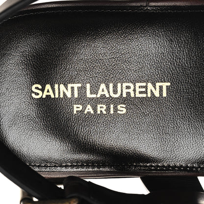 Saint Laurent Calfskin Mens Cassandra Monogram Sandals 43 Moro 8 of 9