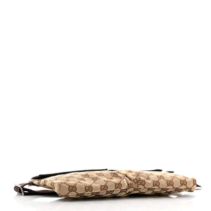 Gucci GG Monogram Double Pocket Belt Bag Dark Brown 4 of 12