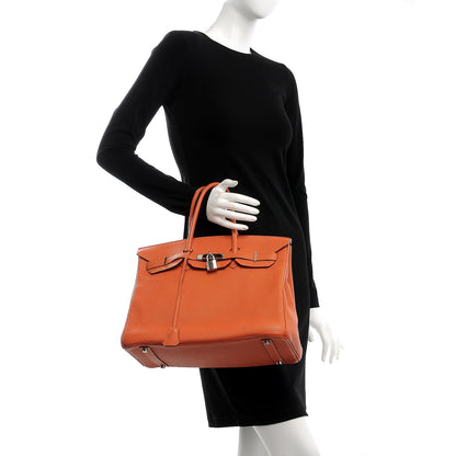 Hermes Togo Birkin 35 Orange 2 of 37