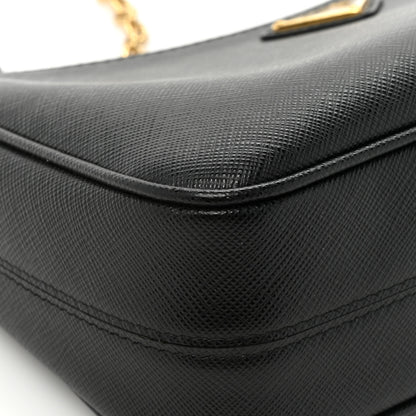 Prada Saffiano Lux Re-Edition 2005 Shoulder Bag Black 12 of 12