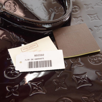 Louis Vuitton Vernis Alma GM Amarante 8 of 8