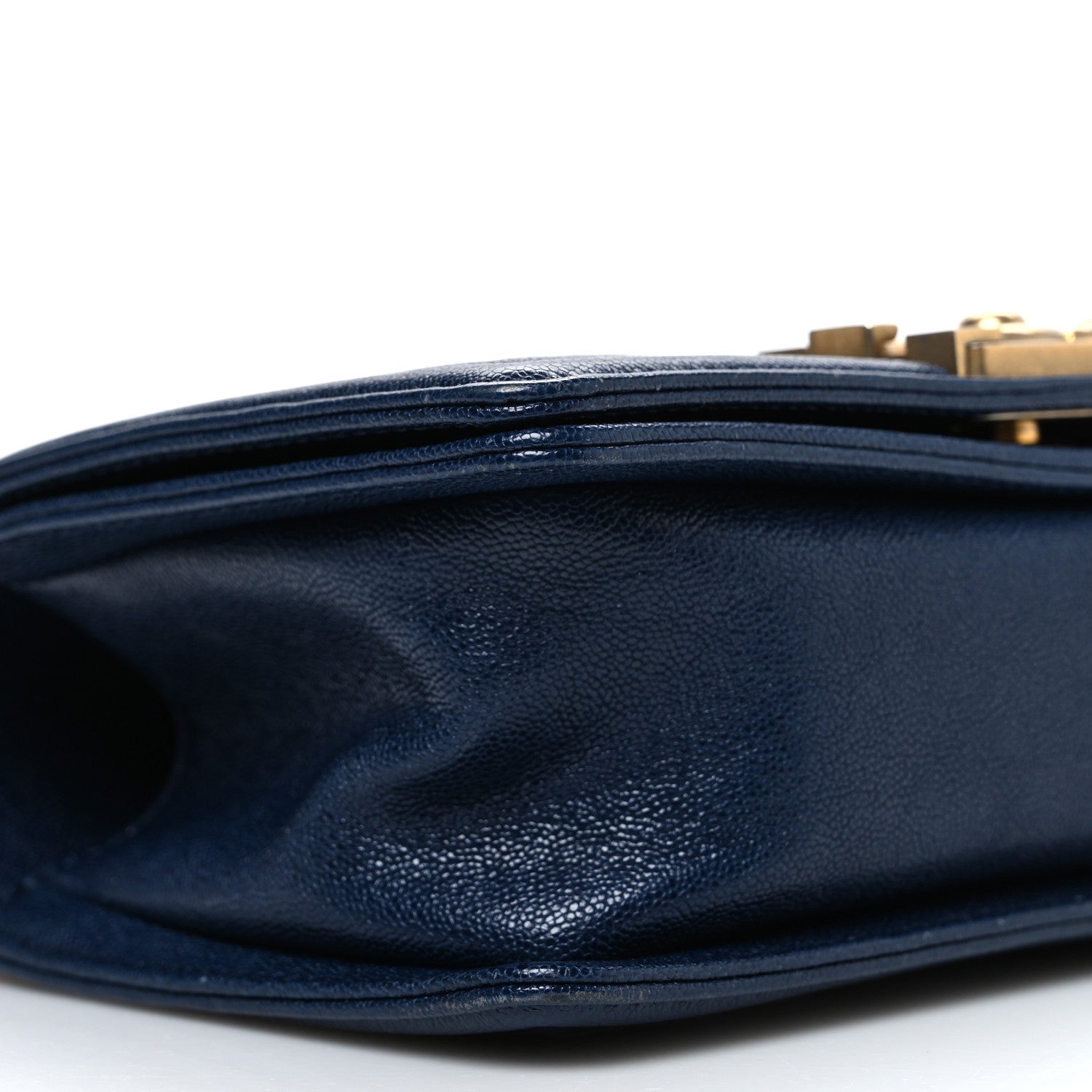 Chanel Caviar Quilted Small Boy Flap Dark Blue 9 of 10