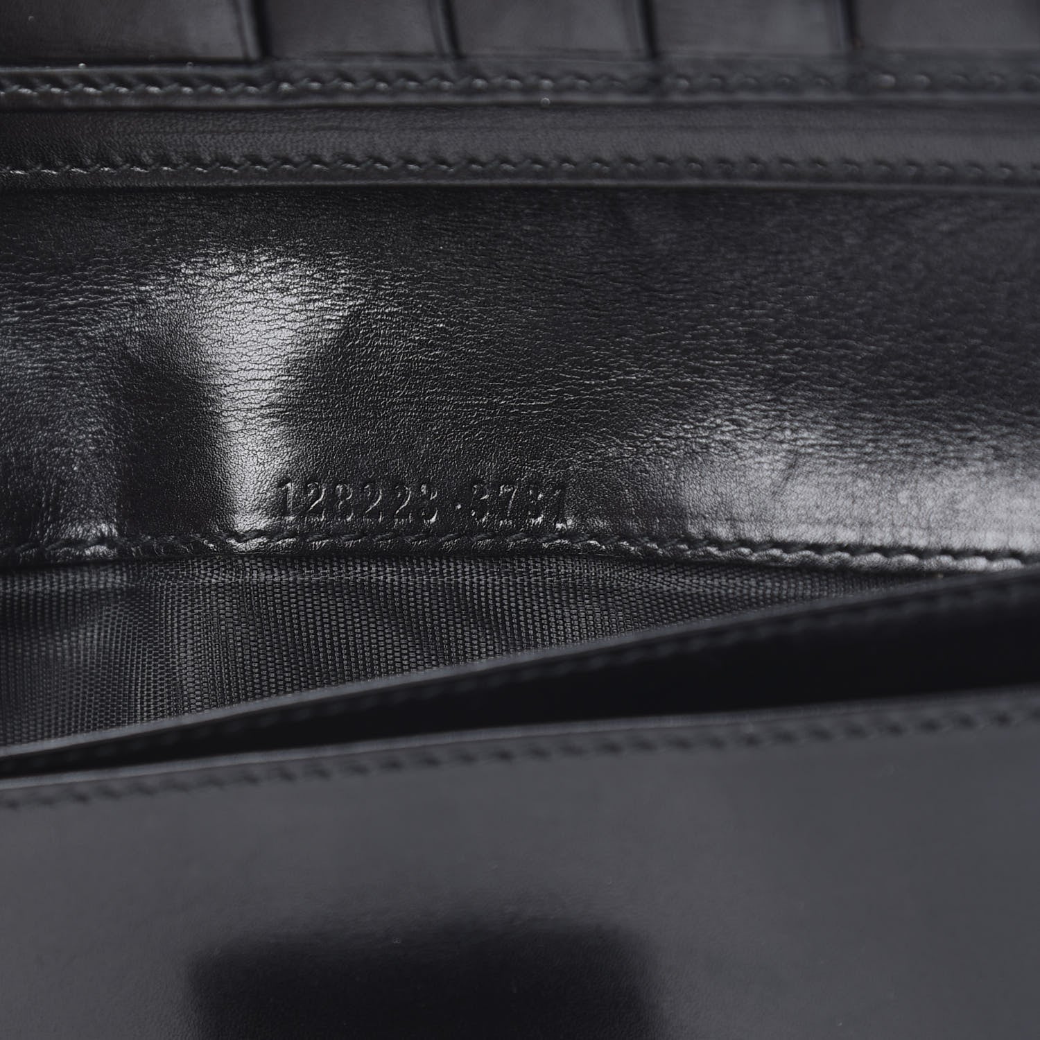 Gucci Calfskin Monogram Continental Flap Wallet Black 8 of 12