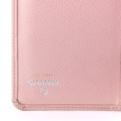 Chanel Goatskin Camellia Yen Wallet Pink 6 of 9