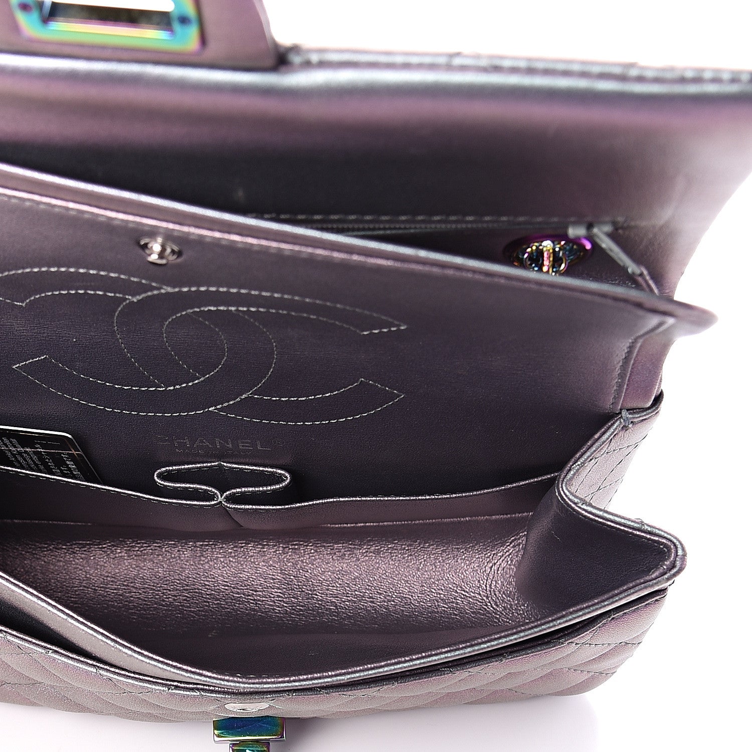 Chanel Iridescent Lambskin Quilted 2.55 Reissue 225 Flap Light Purple 4 of 8