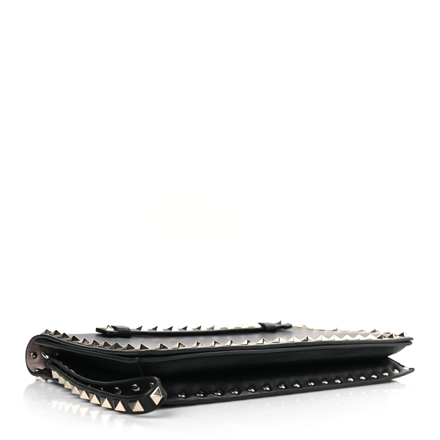 Valentino Garavani Nappa Small Rockstud Wristlet Clutch Black 4 of 8