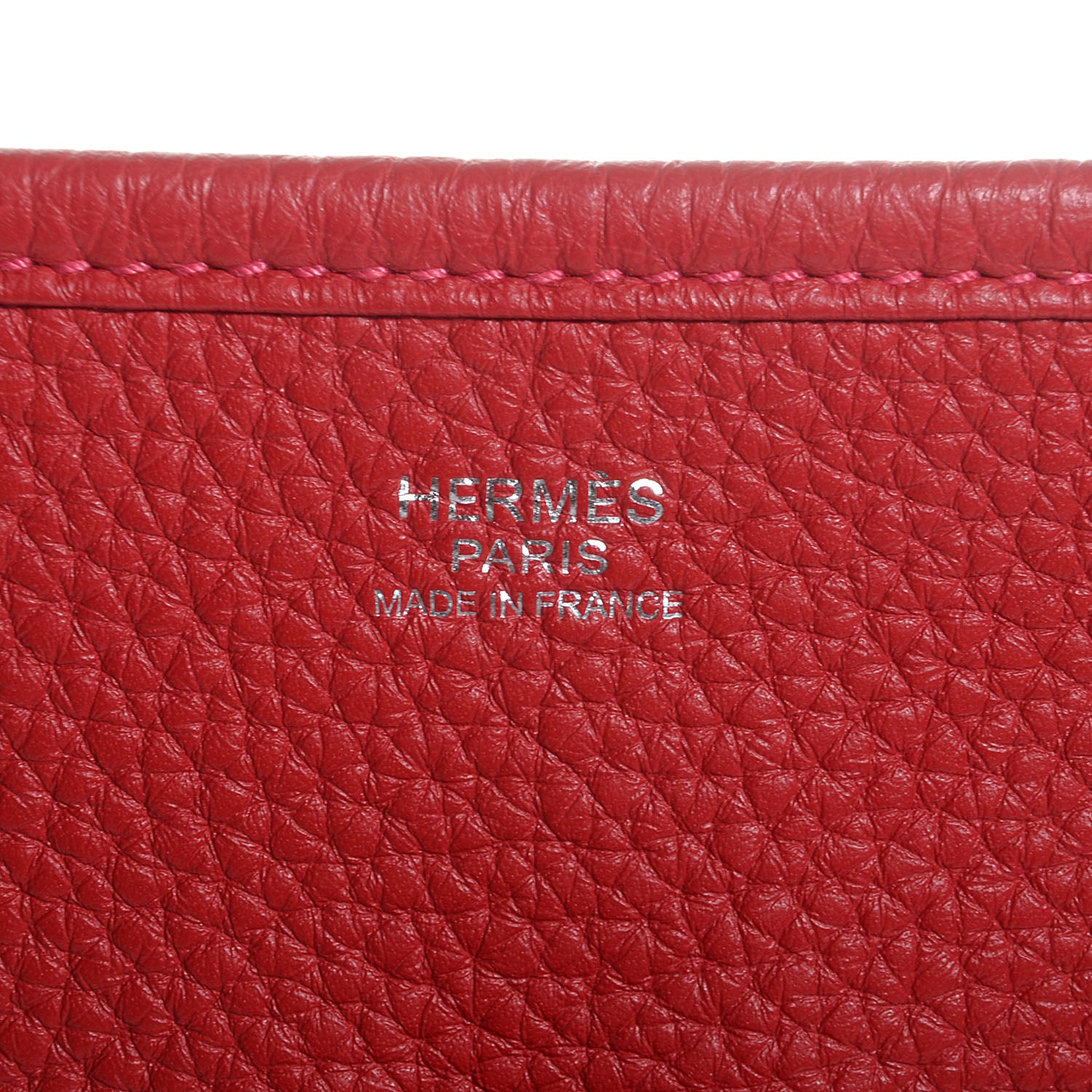 Hermes Taurillon Clemence Evelyne III GM Rouge Casaque 4 of 15