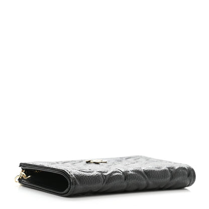 Chanel Caviar Camellia Embossed Key Holder Case Black 4 of 8