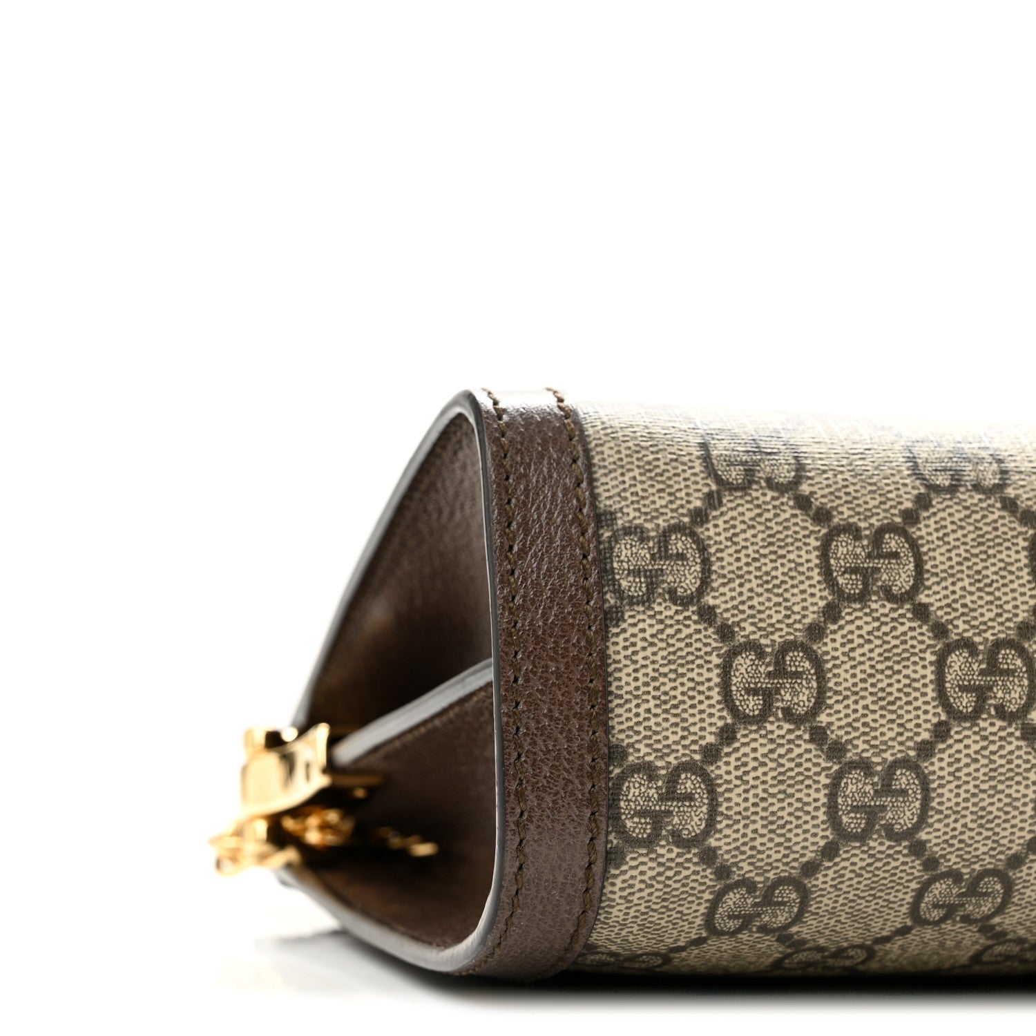 Gucci GG Supreme Monogram Web Small Ophidia Chain Shoulder Bag Brown 9 of 11