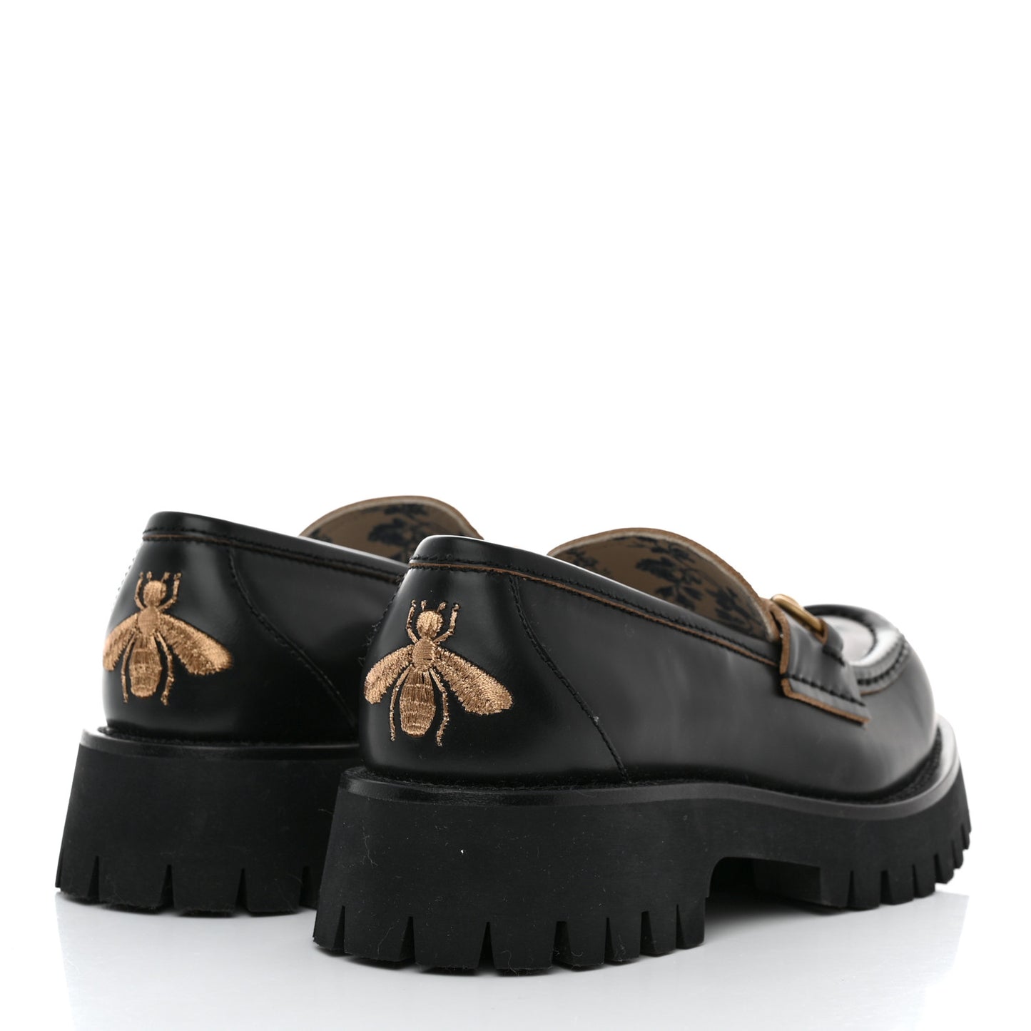 Cordovan Lux Womens Harald Horsebit 25mm Platform Loafers 37.5 Black
