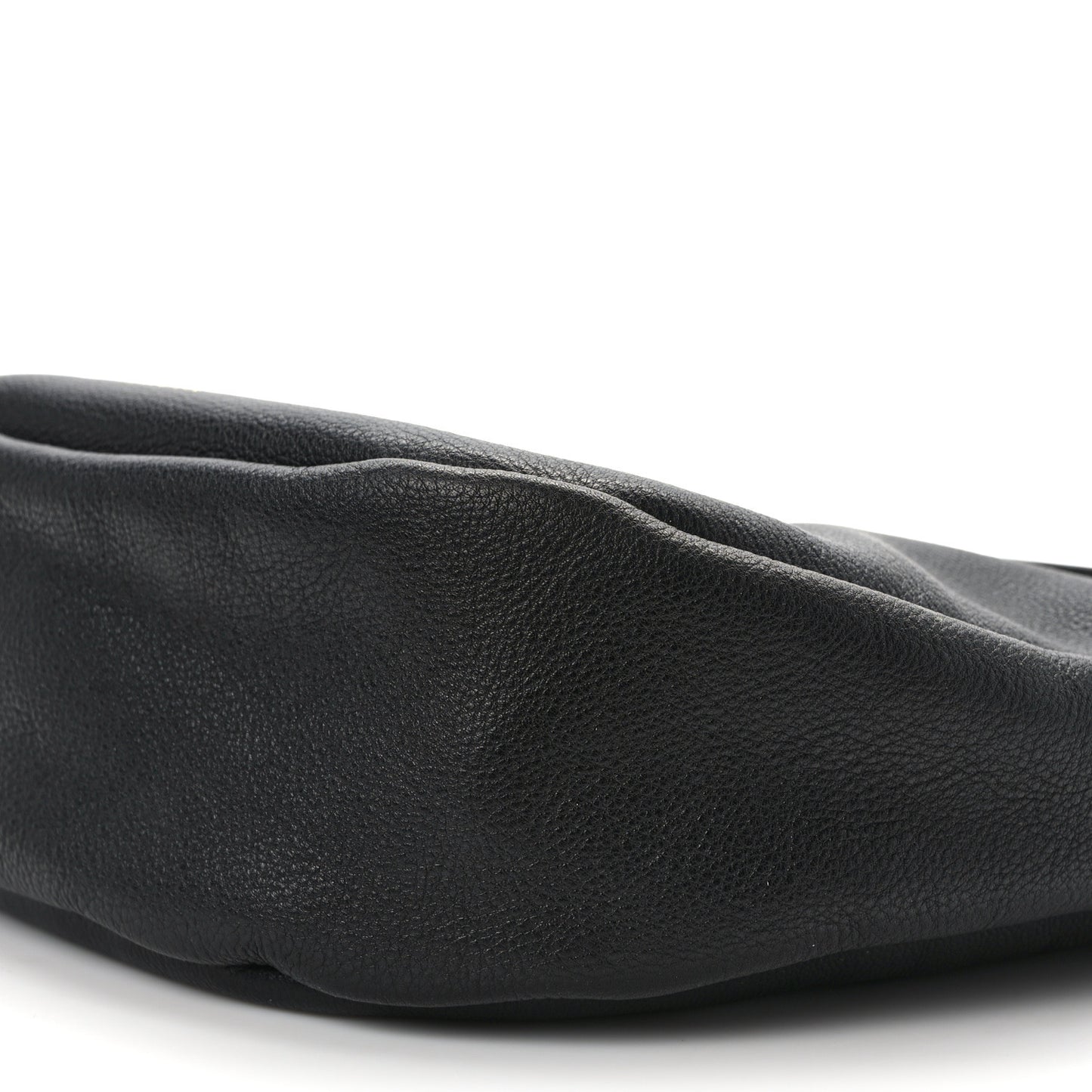 Soft Calfskin Moon Sling Bag Black