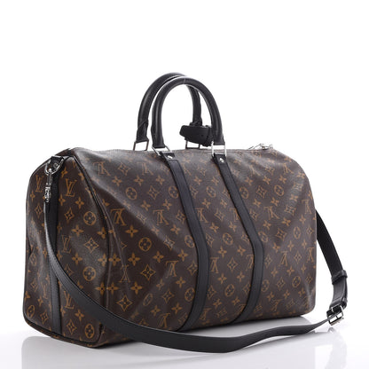 Louis Vuitton Monogram Macassar Keepall Bandouliere 45 3 of 8