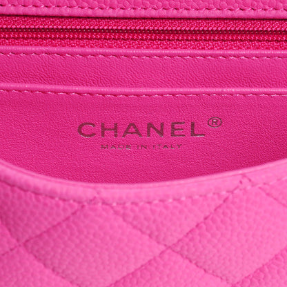 Chanel Iridescent Caviar Quilted Mini Flap Pink 8 of 10