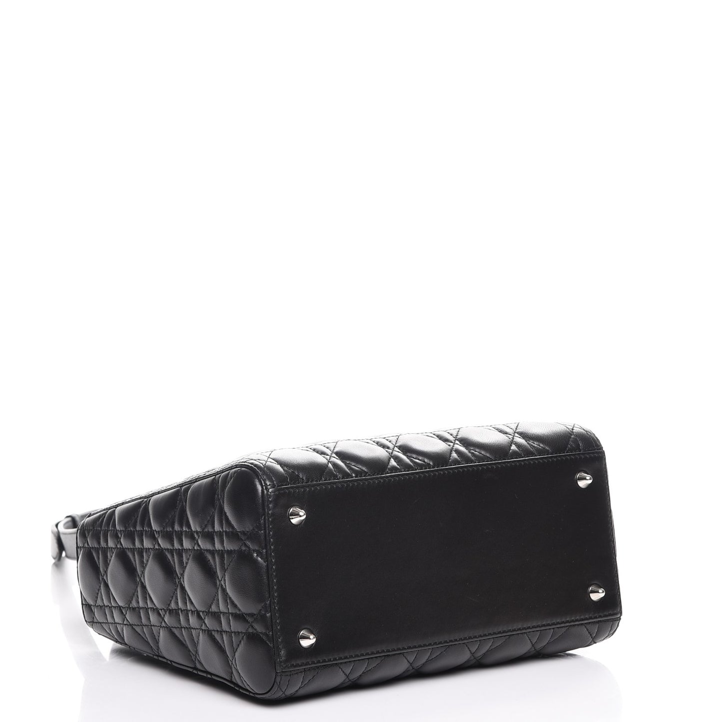 Lambskin Cannage Medium Lady Dior Black