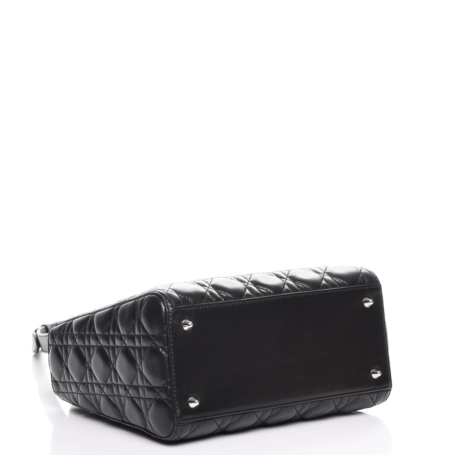 Christian Dior Lambskin Cannage Medium Lady Dior Black 5 of 9