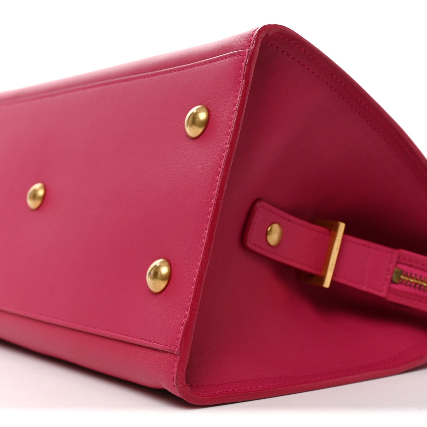 Calfskin Small Classic Y Cabas Fuchsia