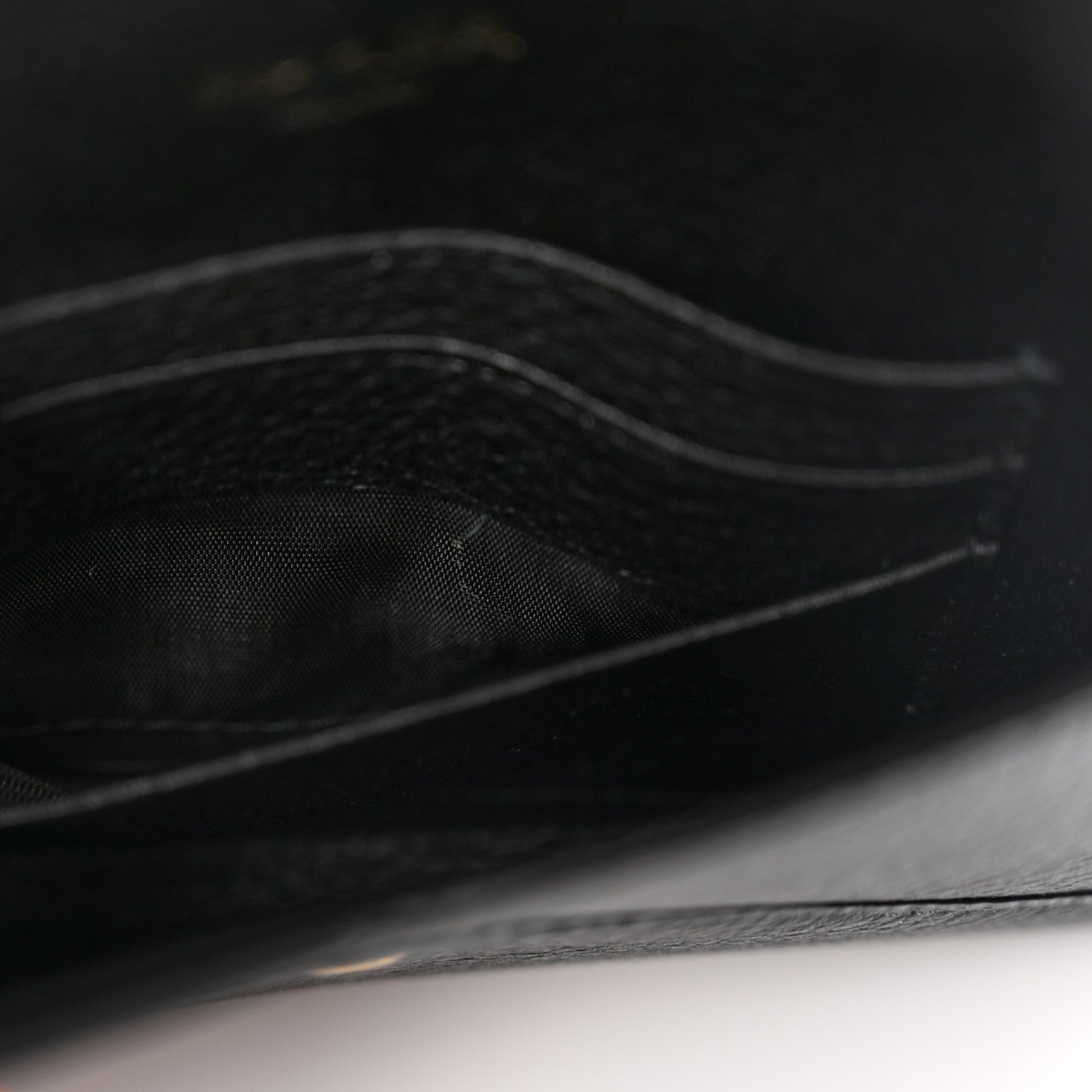Prada Vitello Daino Envelope Wallet Black 9 of 10