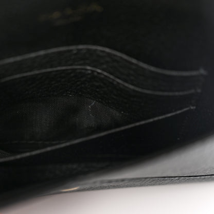 Prada Vitello Daino Envelope Wallet Black 9 of 10