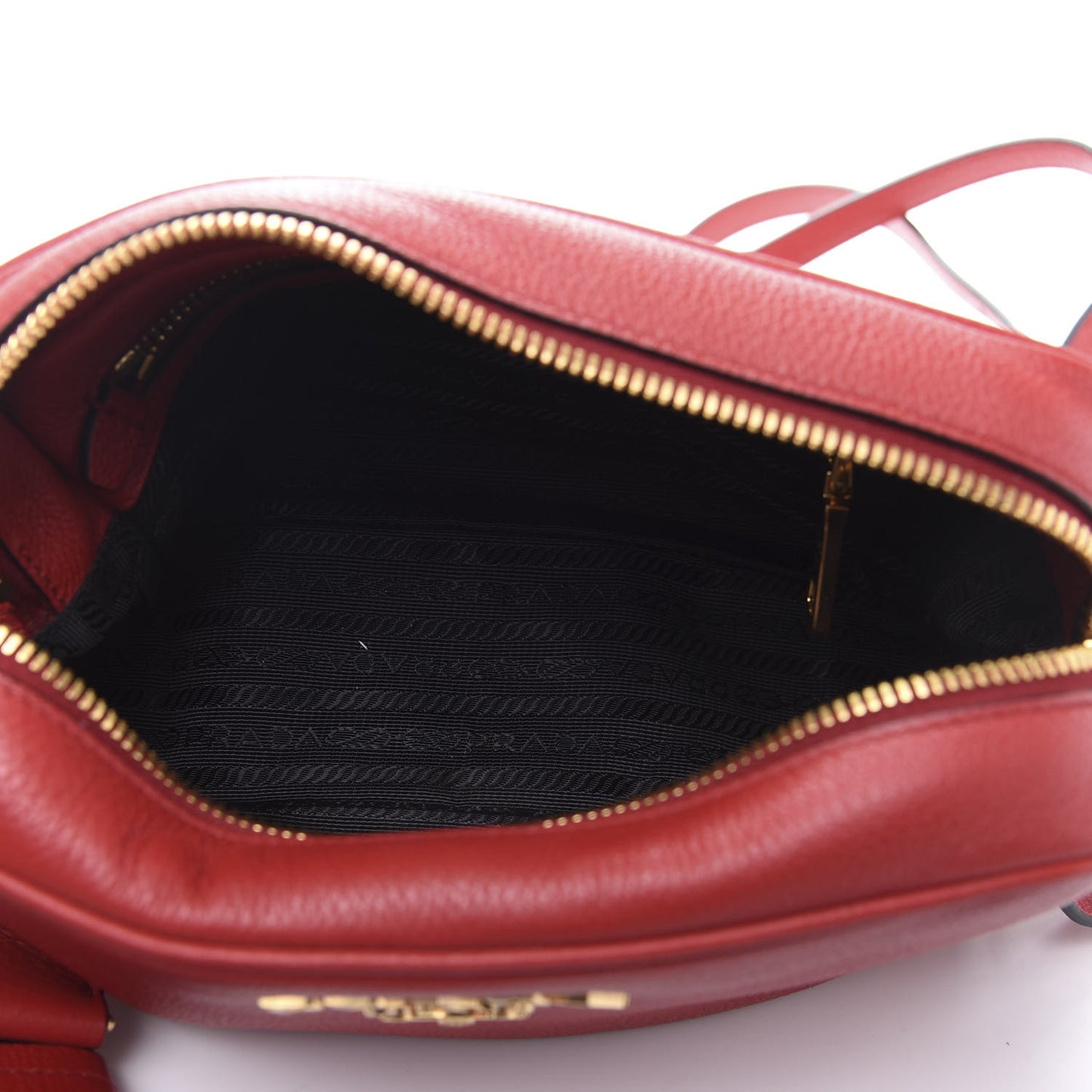 Vitello Daino Camera Crossbody Rosso