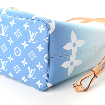 Louis Vuitton Monogram Giant By The Pool Neverfull MM Blue 7 of 11