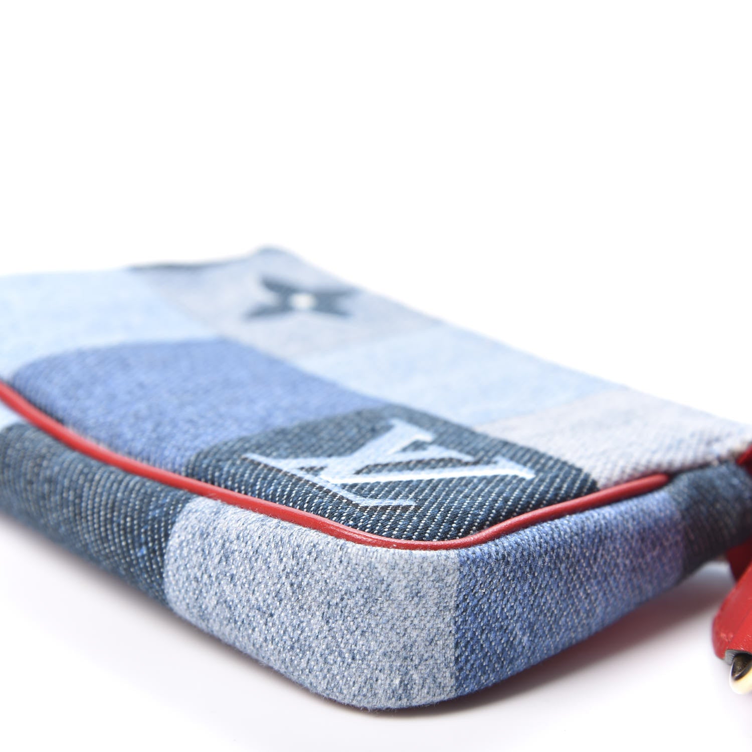 Louis Vuitton Denim Micro Pochette Accessories Denim Rouge 6 of 9