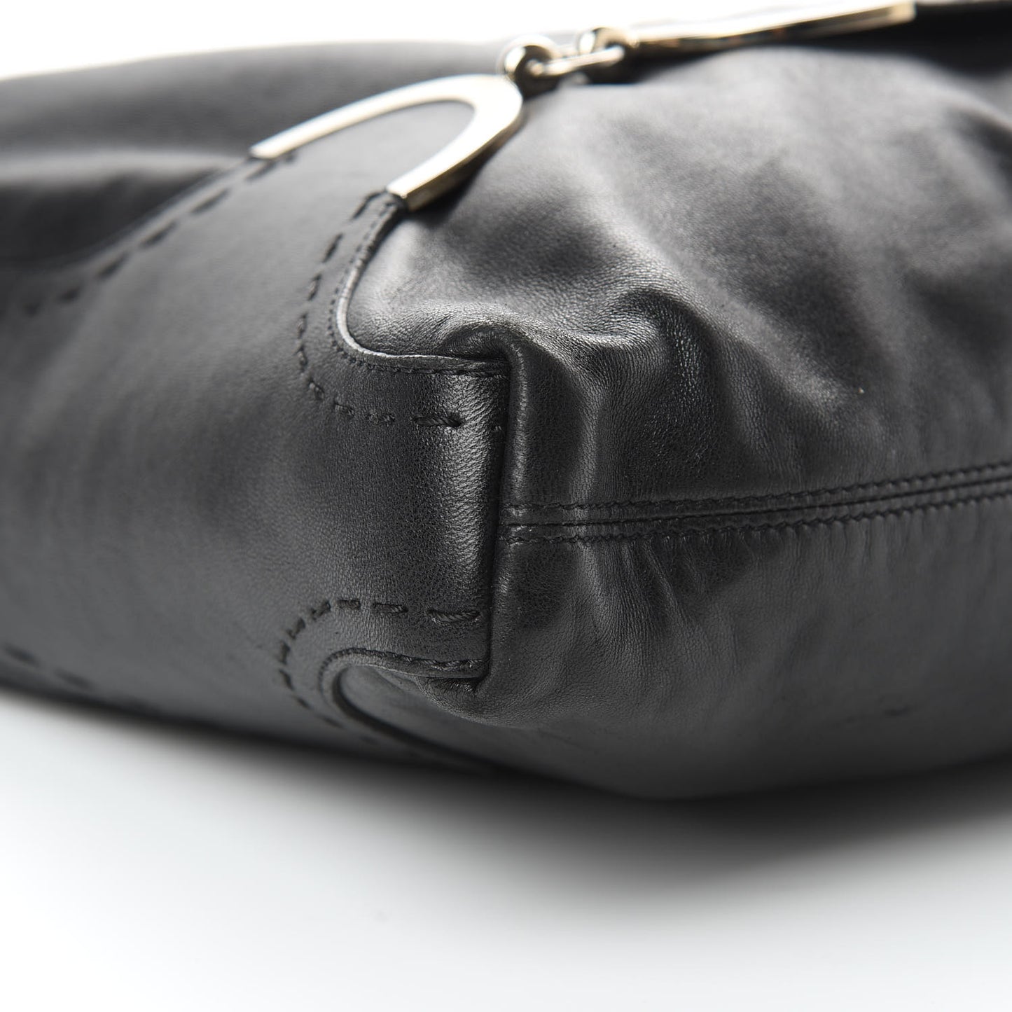 Calfskin Medusa Hobo Black
