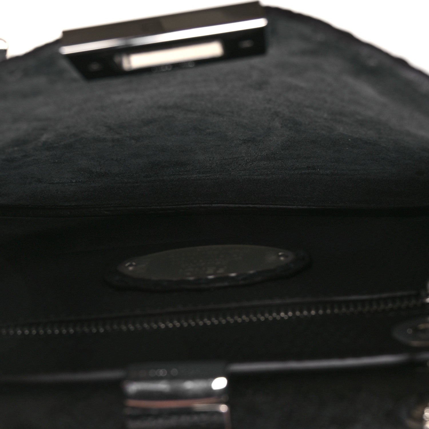 Fendi Cuoio Romano Selleria Macro Stitchings Small Peekaboo Carbon Asfalto 5 of 9