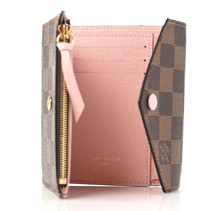 Louis Vuitton Damier Ebene Victorine Wallet Rose Ballerine 5 of 6