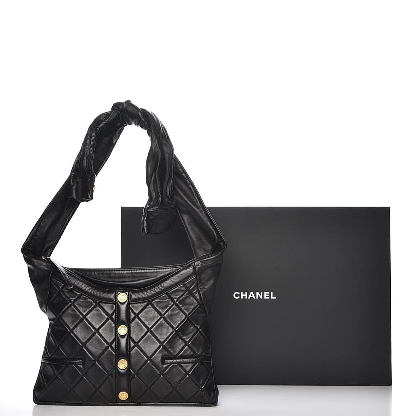 Lambskin Quilted Girl Bag Black