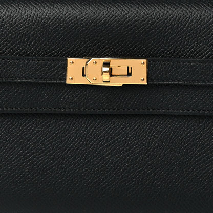 Hermes Epsom Kelly Wallet To Go Black 7 of 9