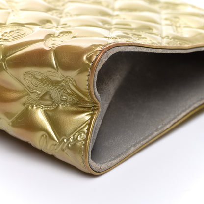 Chanel Patent Calfskin Lucky Symbols Pochette Gold 10 of 17