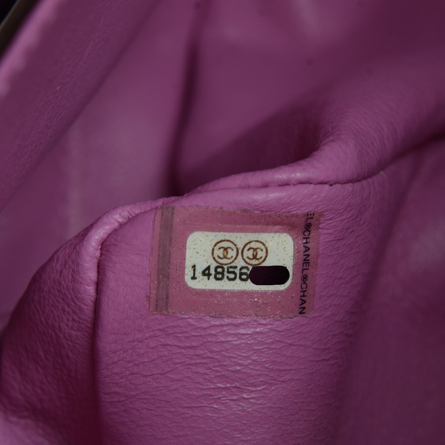 Lambskin Quilted Jumbo Double Flap Light Purple