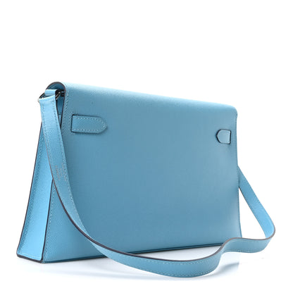 Hermes Madame Calfskin Kelly Elan Bleu du Nord 3 of 9