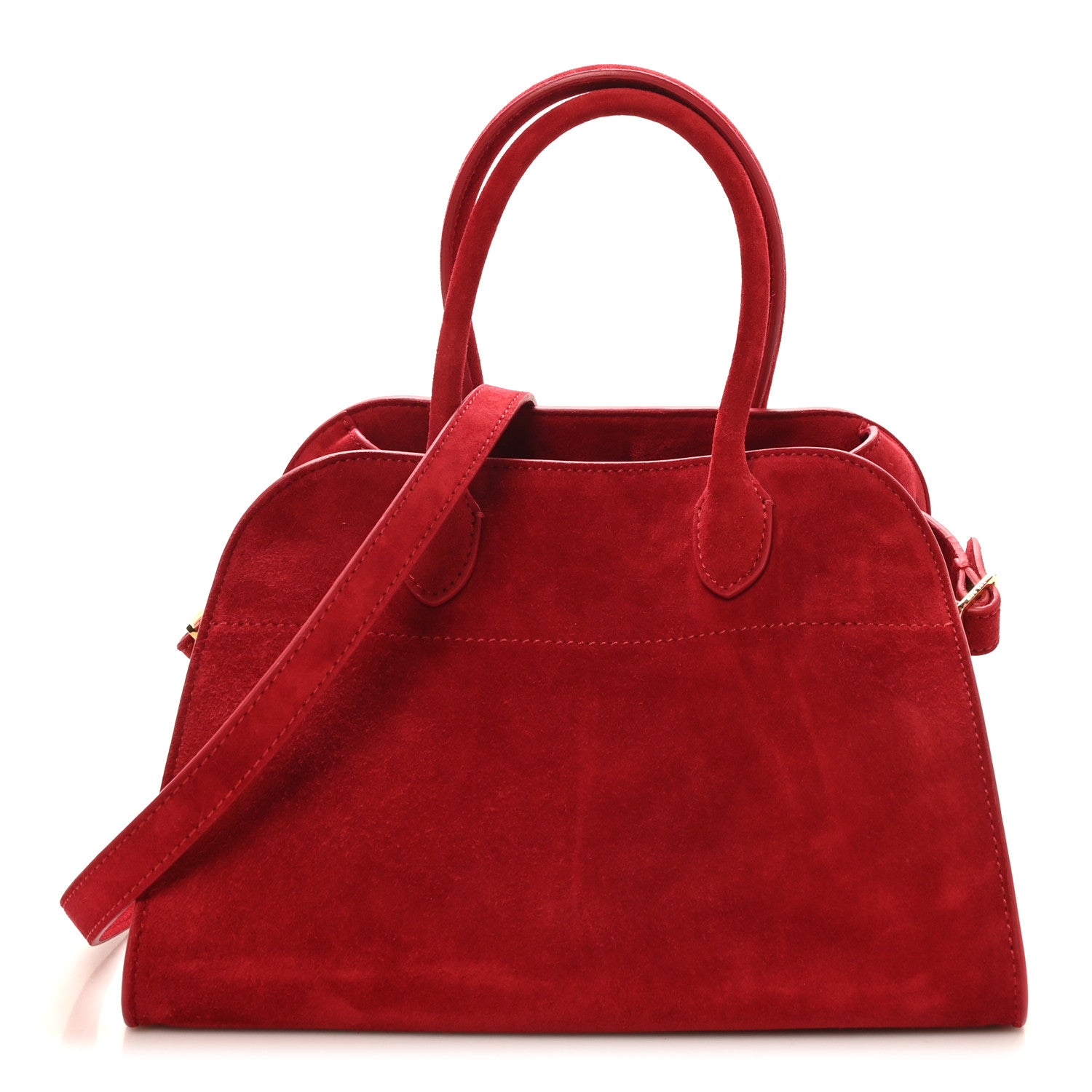 The Row Suede Soft Margaux 10 Bag Ruby 1 of 9