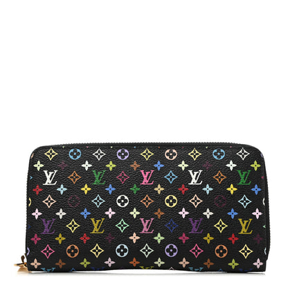 Louis Vuitton Monogram Multicolor Zippy Wallet Black Grenade 1 of 7