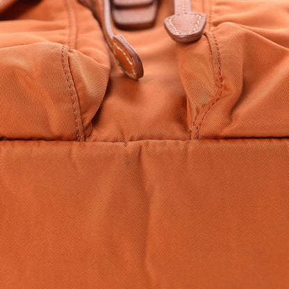 Prada Tessuto Nylon Saffiano Vela Backpack Papaya 14 of 16