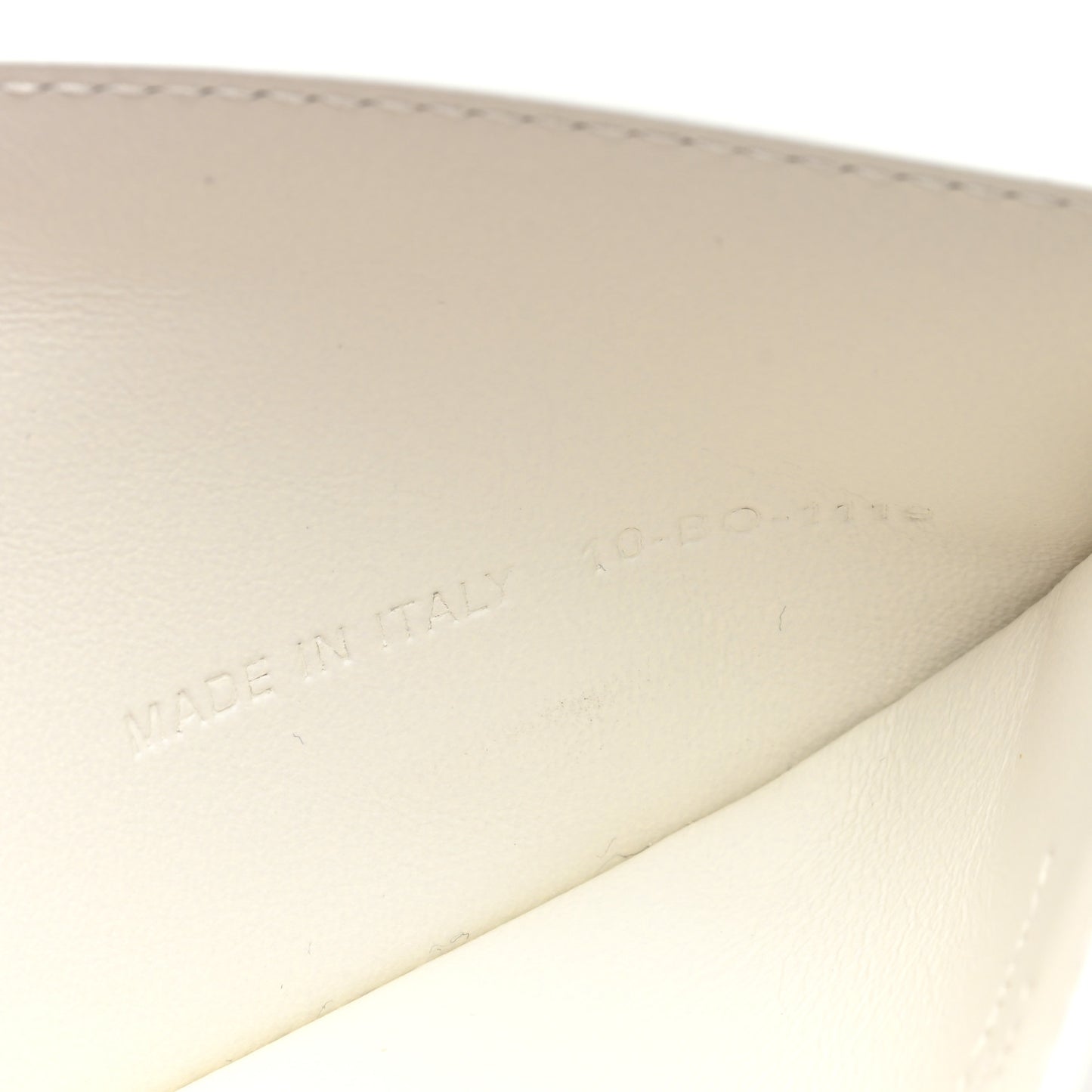 X DANIEL ARSHAM Grained Calfskin Newspaper Card Holder White