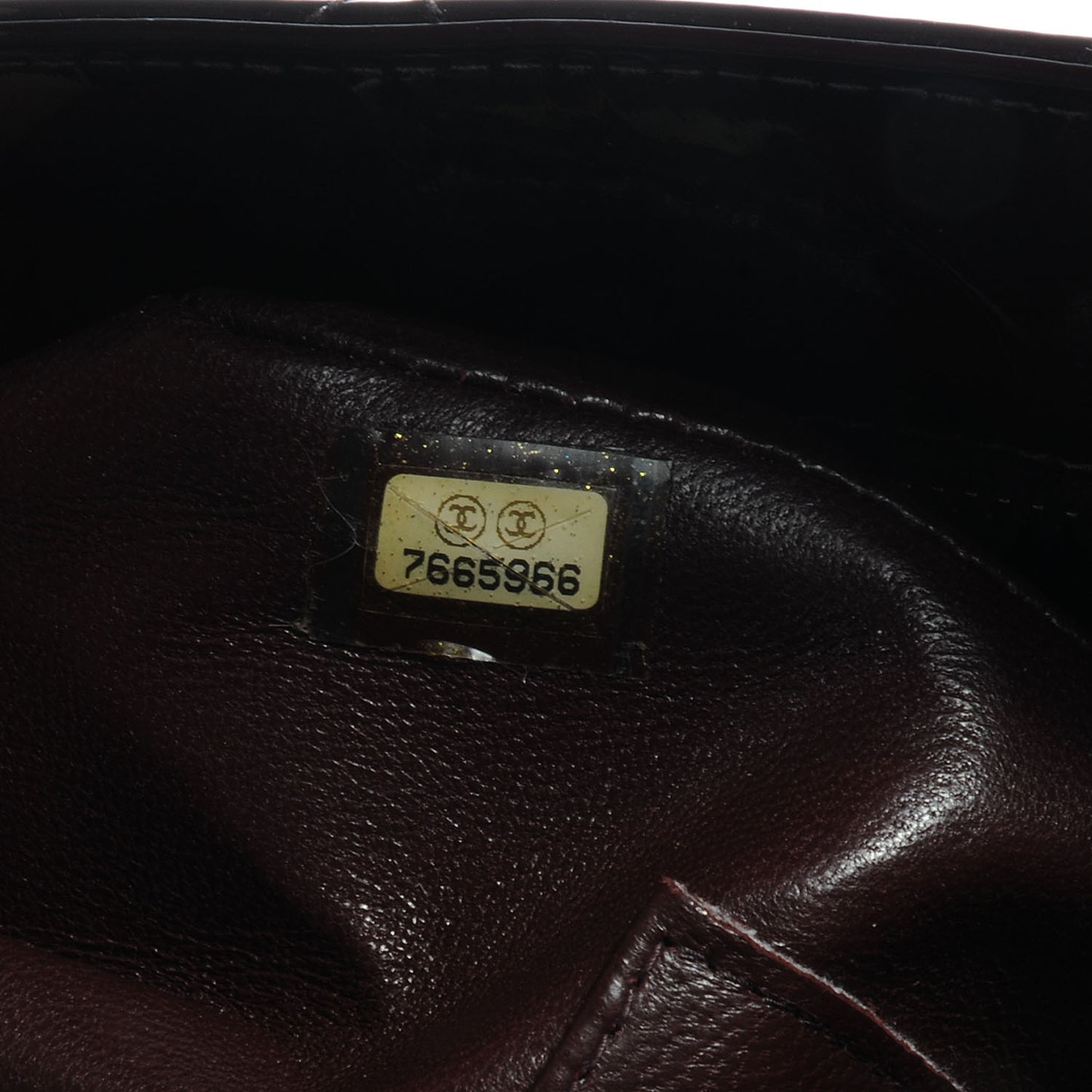 Patent Medallion Tote Bordeaux