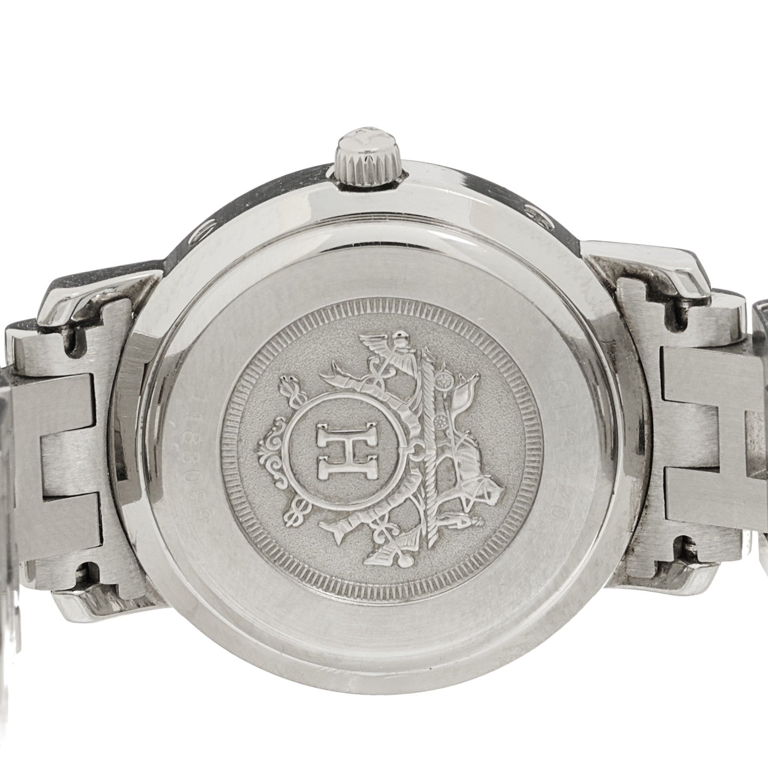 Hermes Stainless Steel 24mm Clipper Quartz Watch Gold 4 of 4