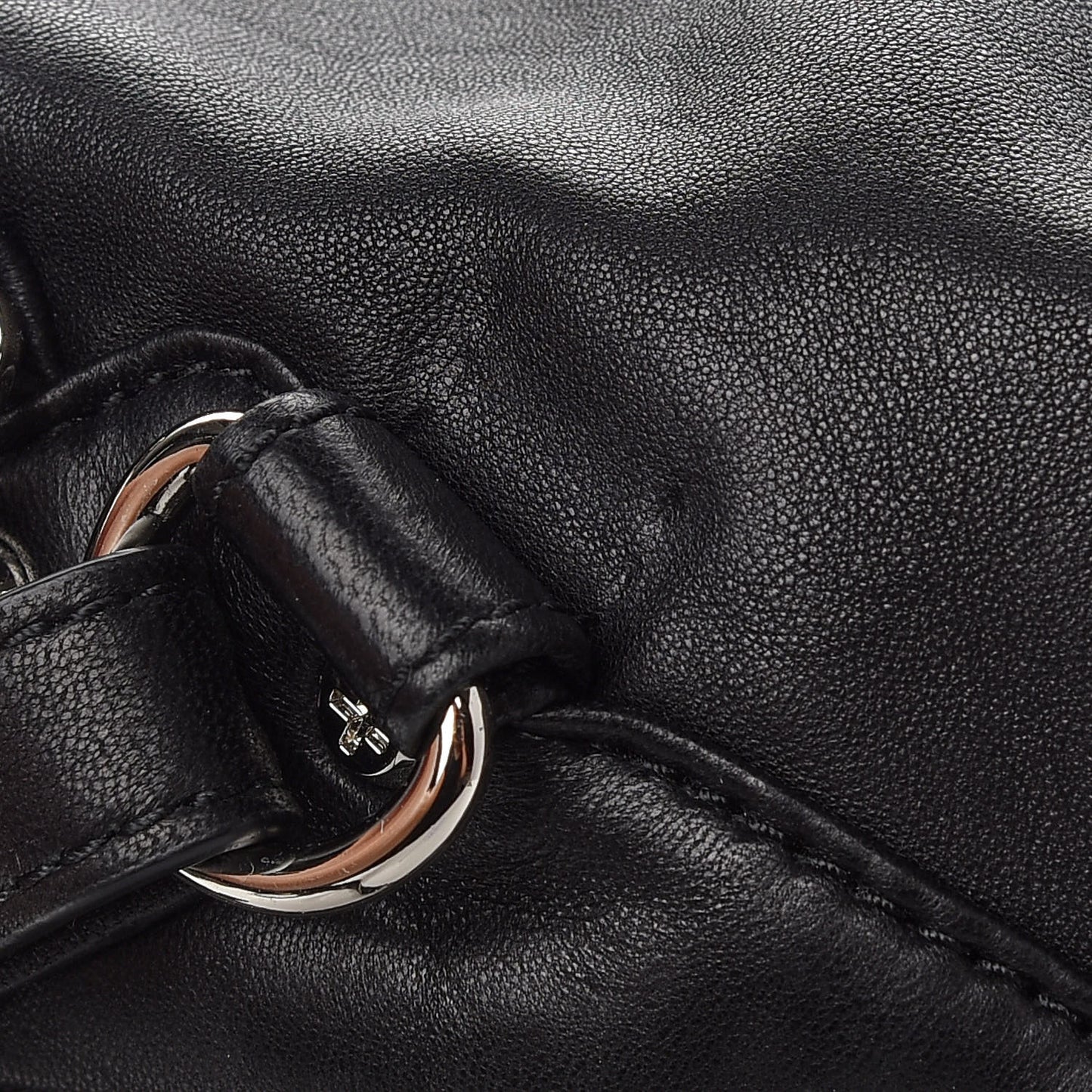 Lambskin Marti Backpack Bag Washed Black Rhodium Hardware
