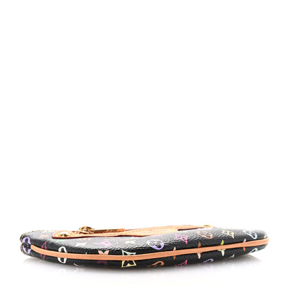 Louis Vuitton Monogram Multicolor Pochette Plate MM Black 4 of 6