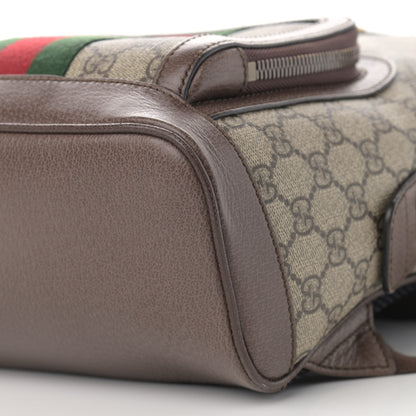 Gucci GG Supreme Monogram Calfskin Web Small Ophidia Day Backpack Beige Ebony New Acero 10 of 10