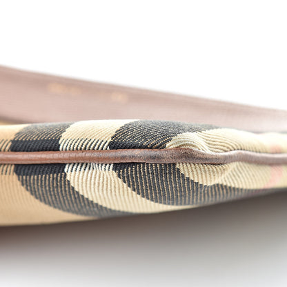 Burberry House Check Derby Peyton Crossbody Clutch Bag Tan 13 of 13